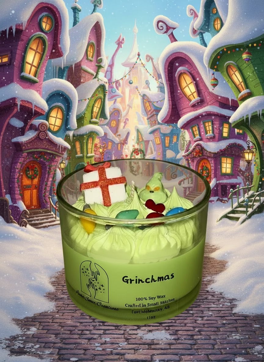 luna-scout-creations-grinchmas-candle-11oz-fort-mcmurray-canada