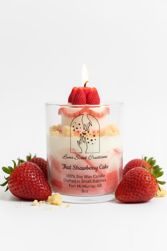 Strawberry Cake Soy Candle Canada | That Strawberry Cake | Luna Scout