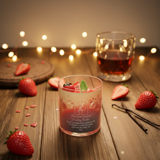 🍓 Strawberry Bourbon – Soy & Gel Wax Candle