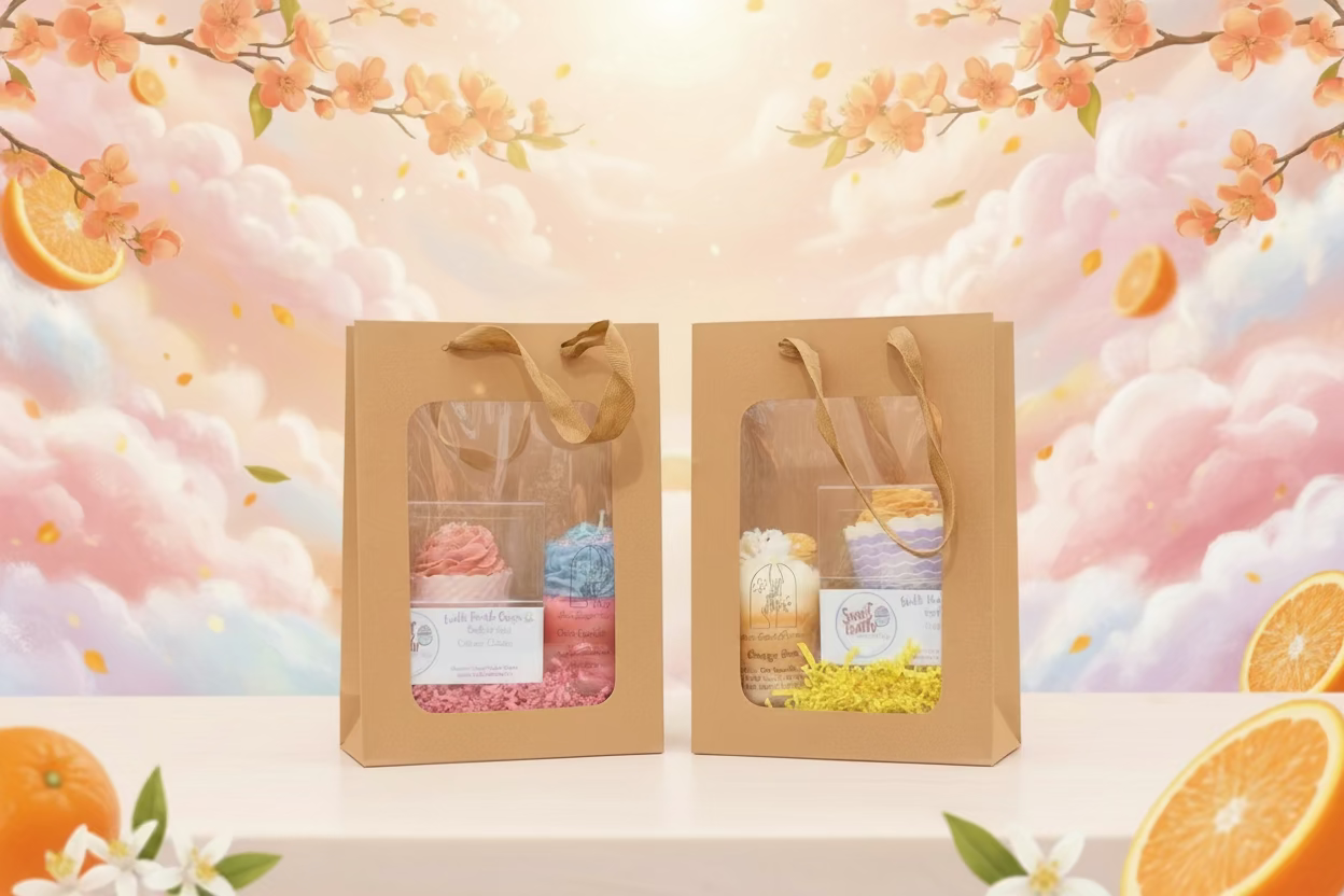 Bath Bundle | Handcrafted Candle & Bath Bomb Gift Set