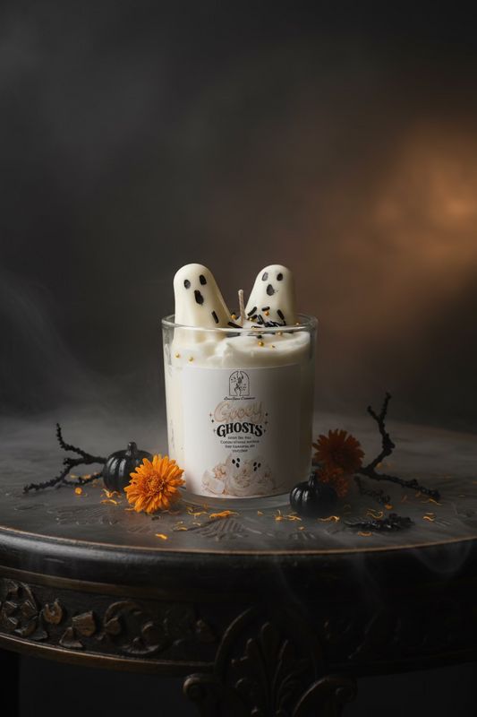Gooey Ghosts | Marshmallow Halloween Candle