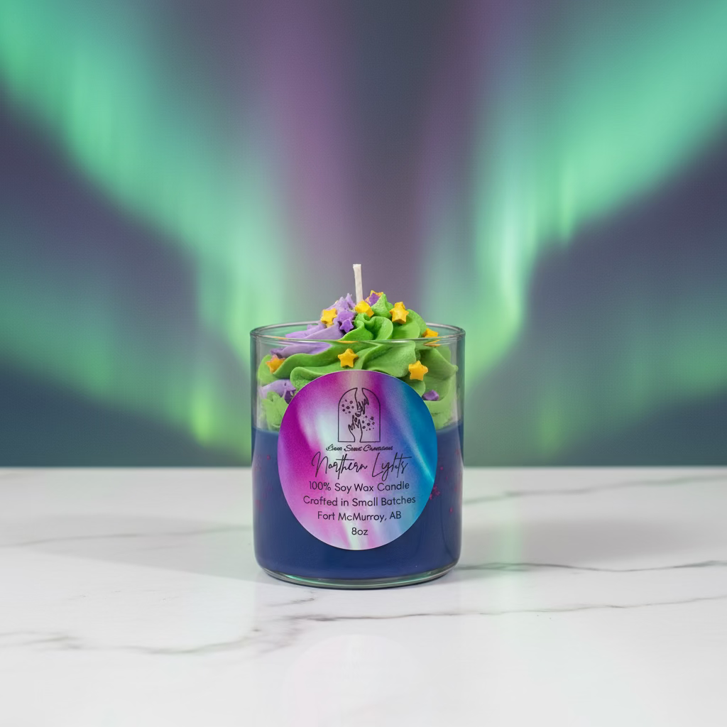 Northern Lights Soy Candle | Aurora Borealis Inspired | Luna Scout